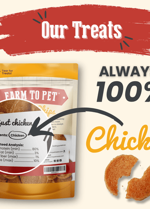 Chicken Chips for Dogs | All-Natural Single-Ingredient Dog Treats