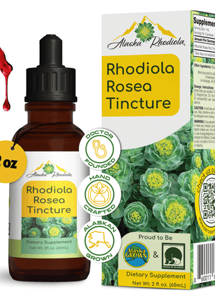 Rhodiola Rosea Tincture – Natural Stress & Energy Support (2 oz)