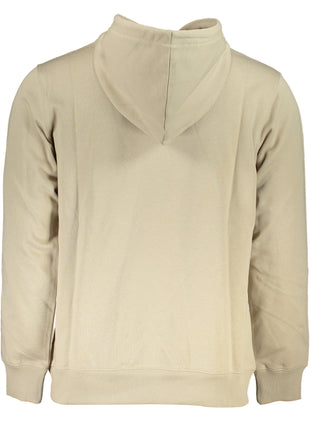 CALVIN KLEIN MEN'S BEIGE ZIPLESS SWEATSHIRT