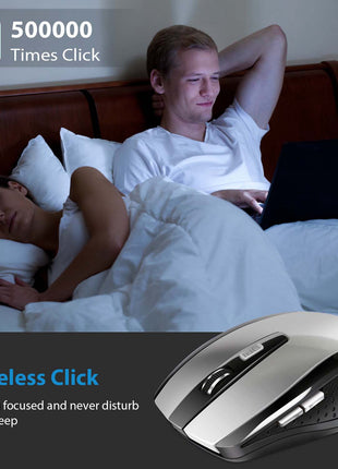 2.4G Wireless Gaming Mouse Optical Mice WIth Receiver 3 Adjustable DPI 6 Buttons For PC Laptop Computer Macbook